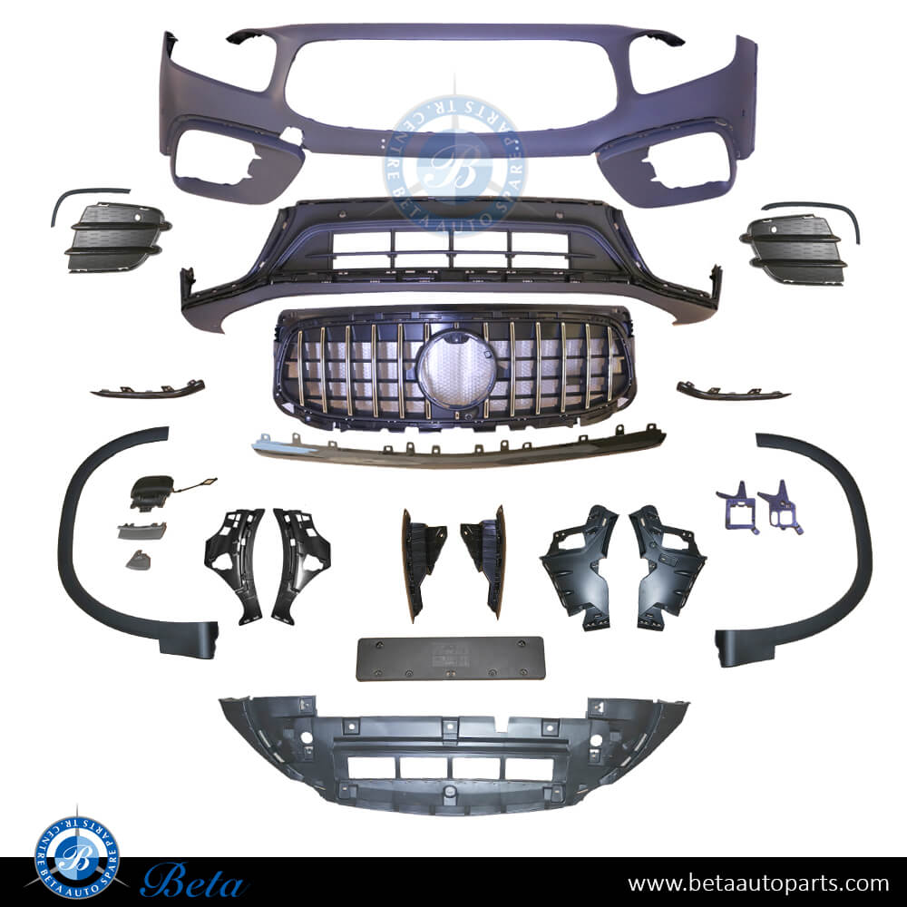 Front Bumper Normal AMG/GLB35 for Mercedes GLB-Class 2020-Up models, Part Number 2478800609 Front Bumper Normal AMG/GLB35 for Mercedes GLB-Class 2020-Up models, Part Number 2478800609